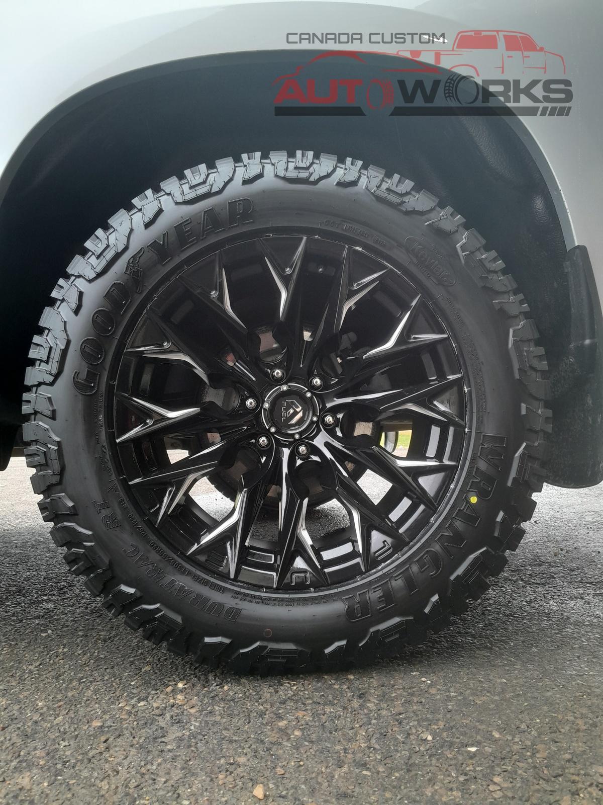 2022 Chevrolet Silverado 1500 LTD on Fuel D803 Flame 20x10 Black Wheels ...