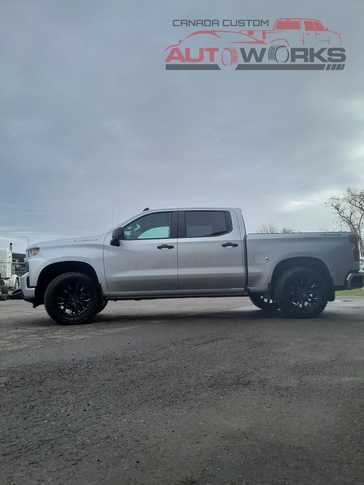 2022 Chevrolet Silverado 1500 LTD on Fuel D803 Flame 20x10 Black Wheels ...