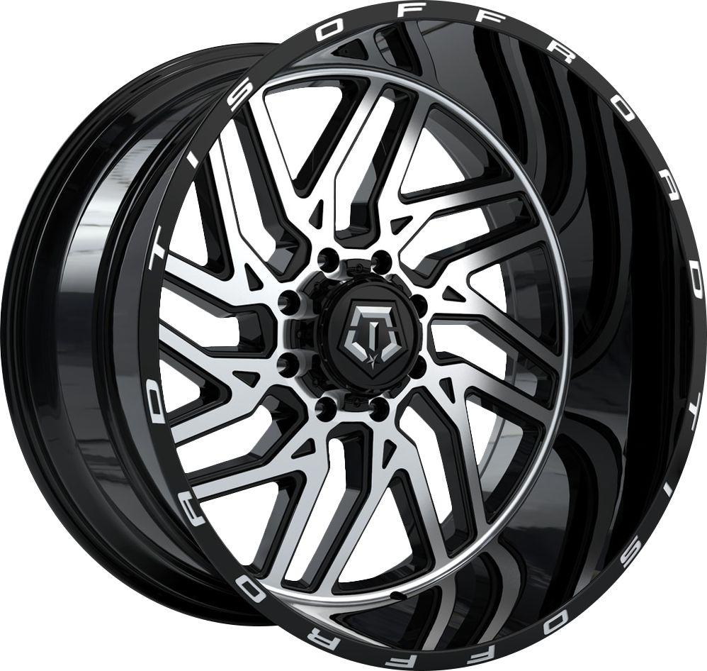 Manamanais Buy TIS 544MB Gloss Black Machined 22x12 8x180 -44 125.2 Wheels at